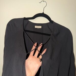 Silence + Noise Black Blouse